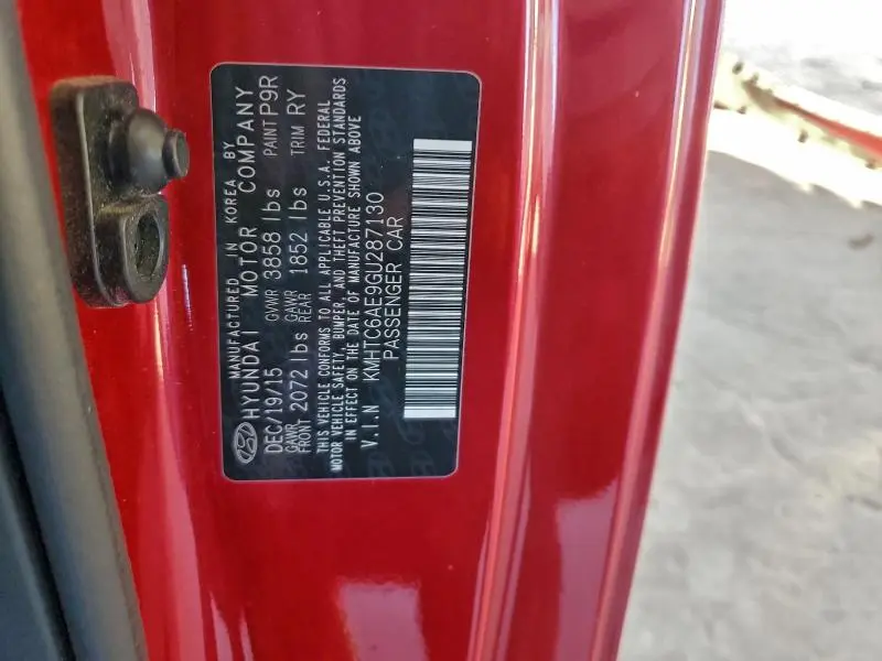 2016 HYUNDAI VELOSTER TURBO  