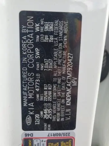 2021 KIA SPORTAGE LX  