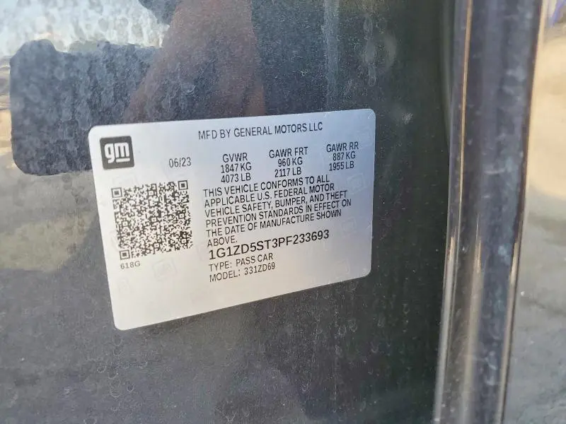 2023 CHEVROLET MALIBU LT  
