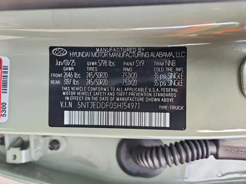 2025 HYUNDAI SANTA CRUZ LIMITED  