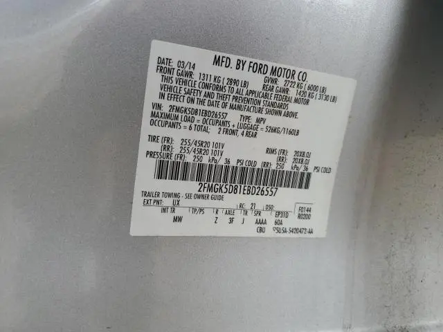 2014 FORD FLEX LIMITED  