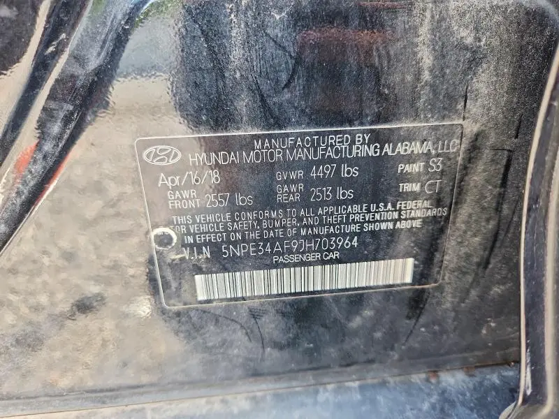 2018 HYUNDAI SONATA SPORT+  
