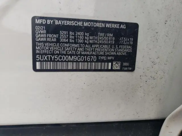 2021 BMW X3 XDRIVE30I  