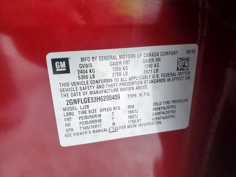 2017 CHEVROLET EQUINOX PREMIER  