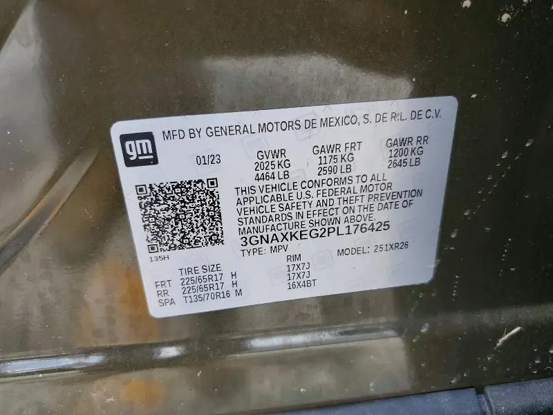 2023 CHEVROLET EQUINOX LT  