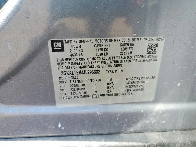 2018 GMC TERRAIN SLE  