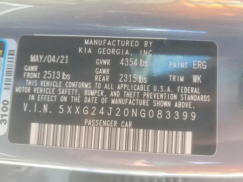 2022 KIA K5 LX  