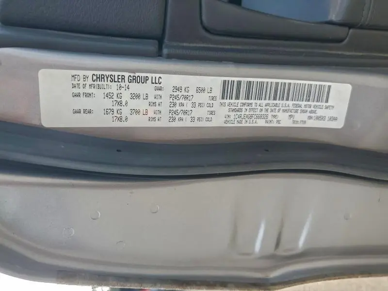 2015 JEEP GRAND CHEROKEE LAREDO  