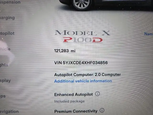 2017 TESLA MODEL X   