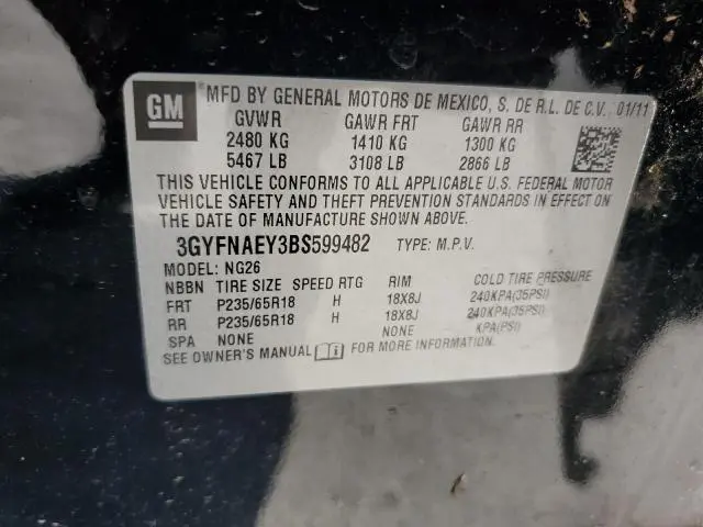 2011 CADILLAC SRX LUXURY COLLECTION  