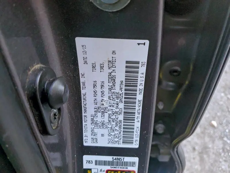 2016 TOYOTA TACOMA DOUBLE CAB  