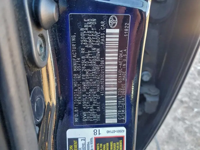 2014 TOYOTA AVALON BASE  