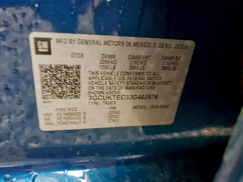 2018 CHEVROLET SILVERADO K1500 HIGH COUNTRY  