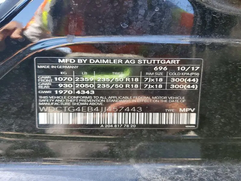 2018 MERCEDES-BENZ GLA 250  