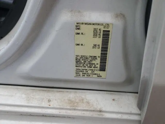 2017 NISSAN ALTIMA 2.5