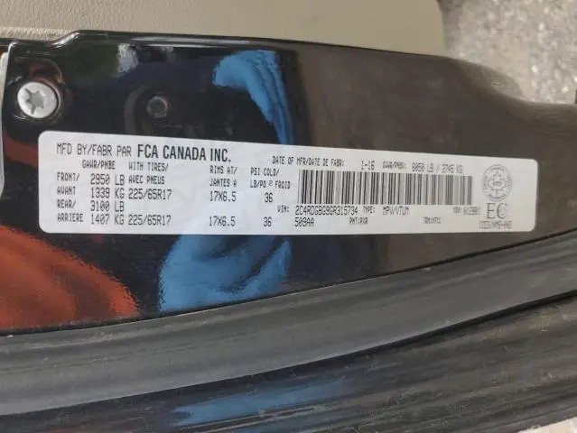 2016 DODGE GRAND CARAVAN SE  