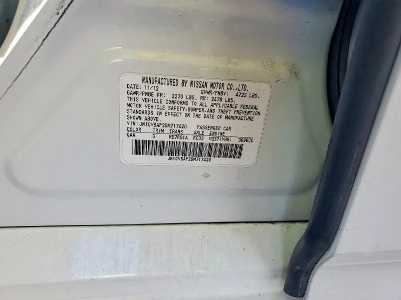 2013 INFINITI G37 BASE  