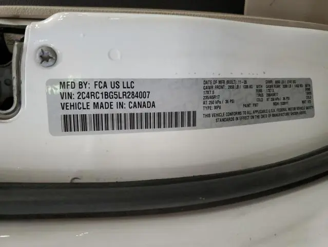 2020 CHRYSLER PACIFICA TOURING L  