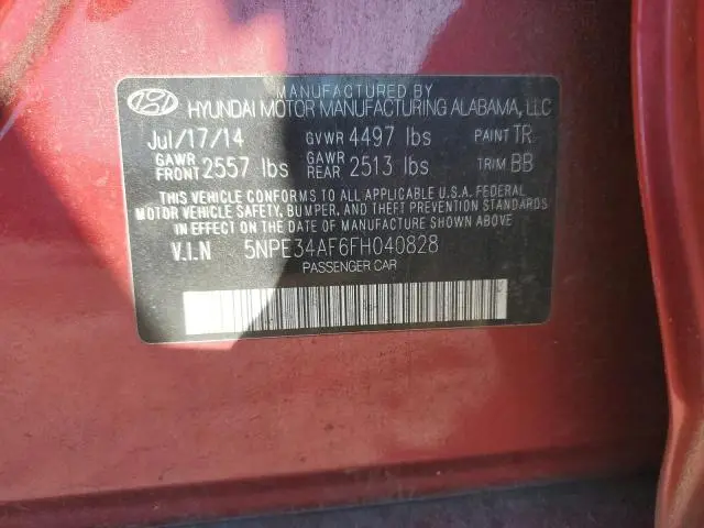 2015 HYUNDAI SONATA SPORT