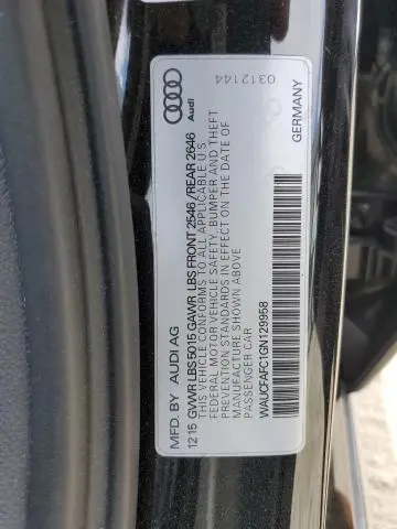 2016 AUDI A6 PREMIUM  