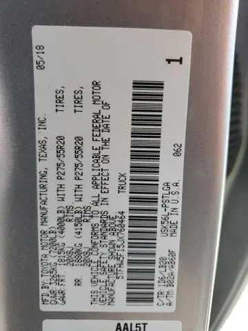 2018 TOYOTA TUNDRA CREWMAX LIMITED  