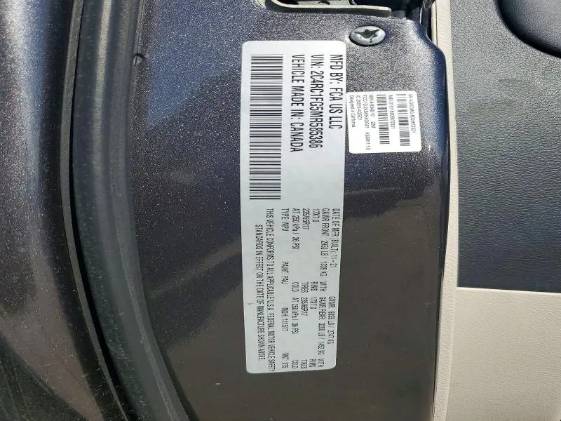 2021 CHRYSLER PACIFICA TOURING  