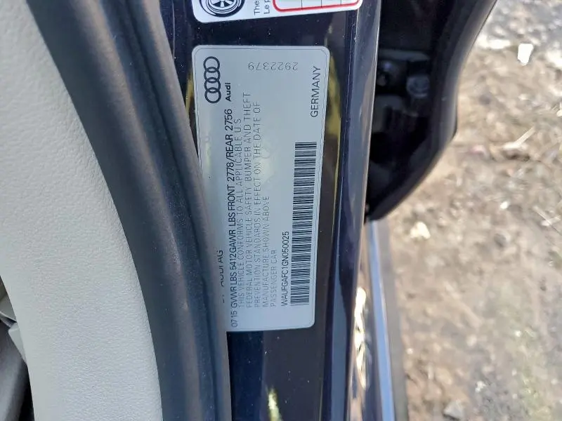 2016 AUDI A6 PREMIUM PLUS  