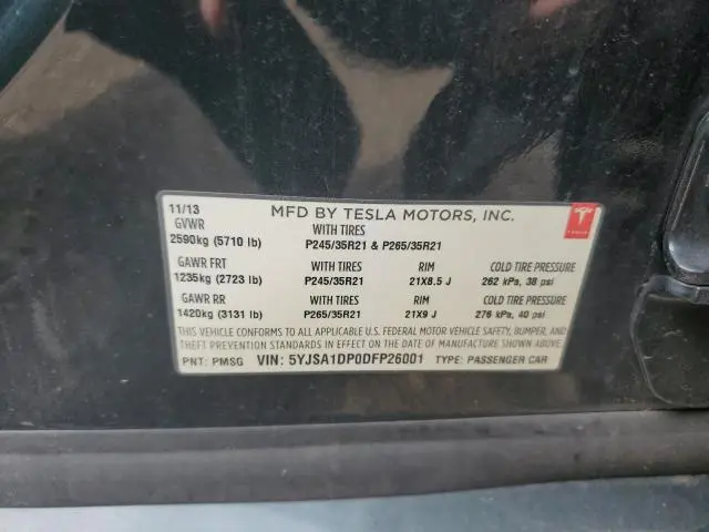 2013 TESLA MODEL S   