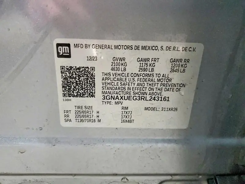 2024 CHEVROLET EQUINOX LT  