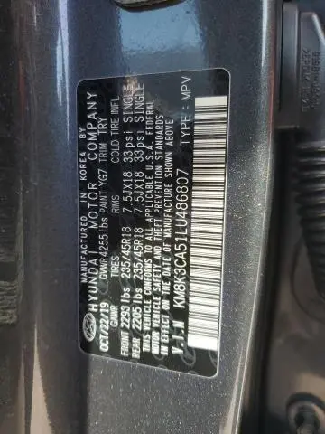 2020 HYUNDAI KONA LIMITED  