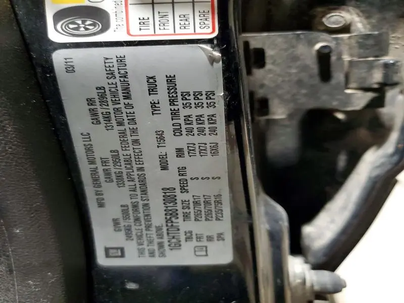 2011 CHEVROLET COLORADO LT  