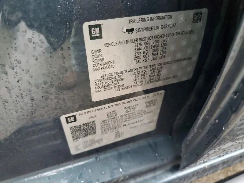 2020 GMC SIERRA K1500 AT4  