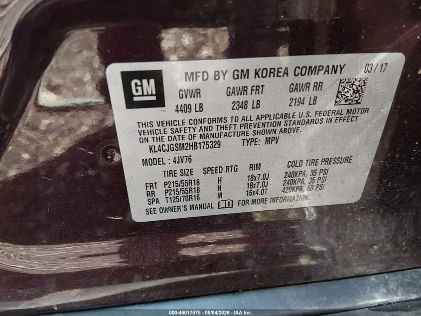 2017 BUICK ENCORE ESSENCE