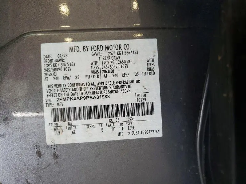 2023 FORD EDGE ST  