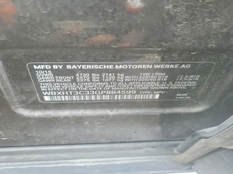 2016 BMW X1 XDRIVE28I  