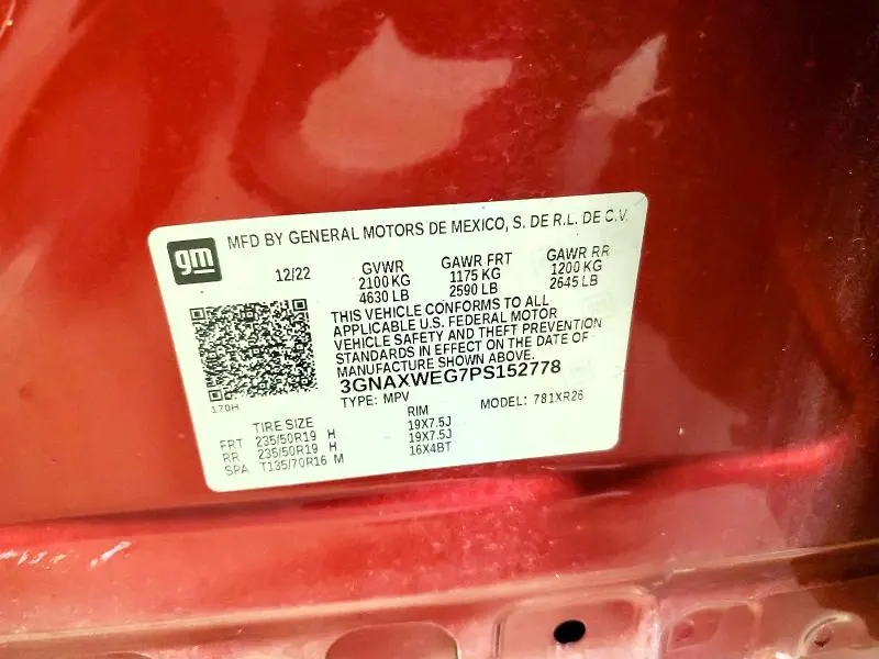 2023 CHEVROLET EQUINOX RS  