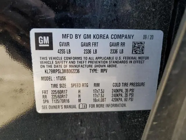 2021 CHEVROLET TRAILBLAZER LT  