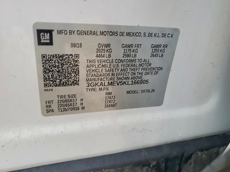 2019 GMC TERRAIN SLE  