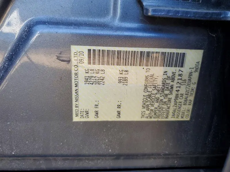 2011 NISSAN ALTIMA 2.5  