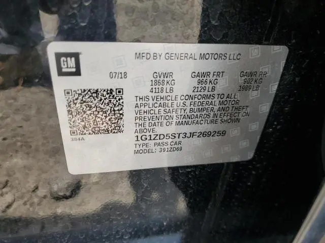 2018 CHEVROLET MALIBU LT  