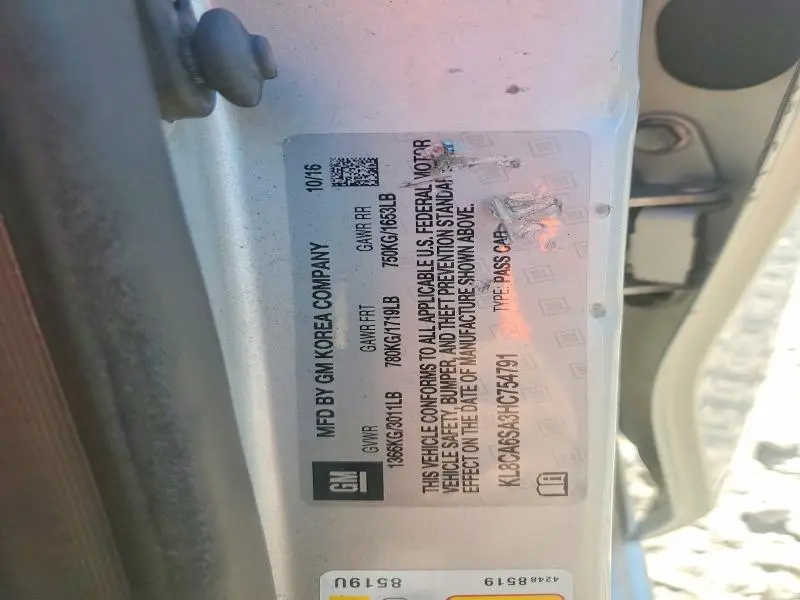 2017 CHEVROLET SPARK LS  