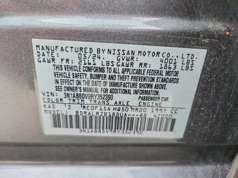2024 NISSAN SENTRA SR  
