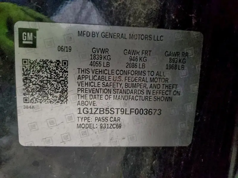 2020 CHEVROLET MALIBU LS  