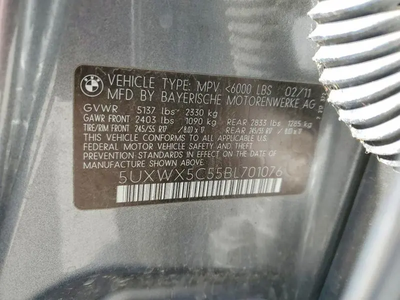 2011 BMW X3 XDRIVE28I  