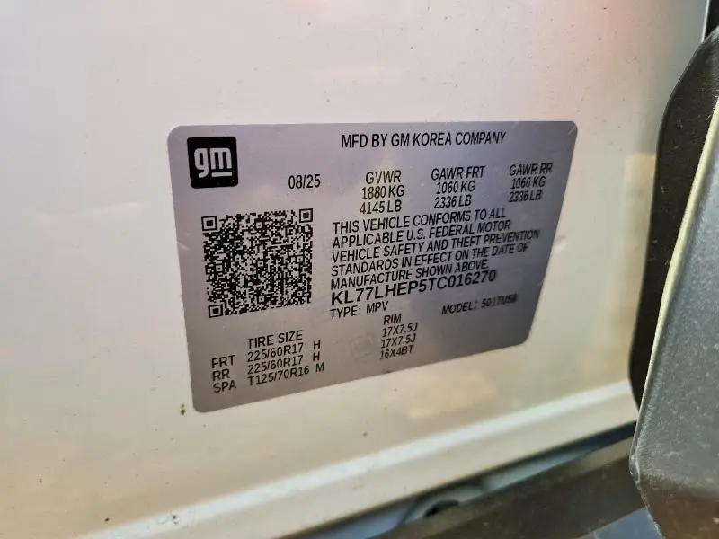 2026 CHEVROLET TRAX 1LT  