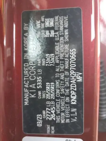 2023 KIA SPORTAGE X-LINE PRESTIGE  