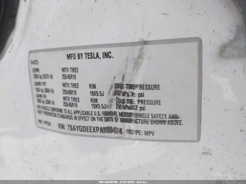 2023 TESLA MODEL Y  