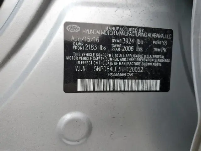 2017 HYUNDAI ELANTRA SE  