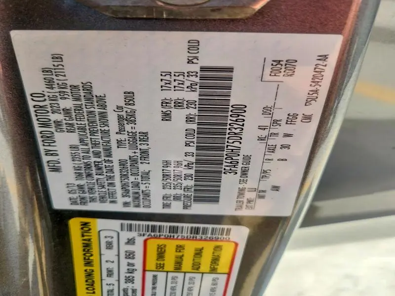 2013 FORD FUSION   