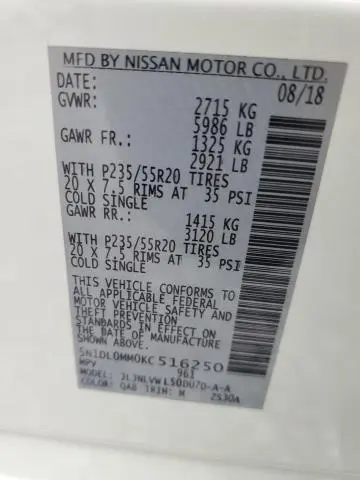 2019 INFINITI QX60 LUXE  